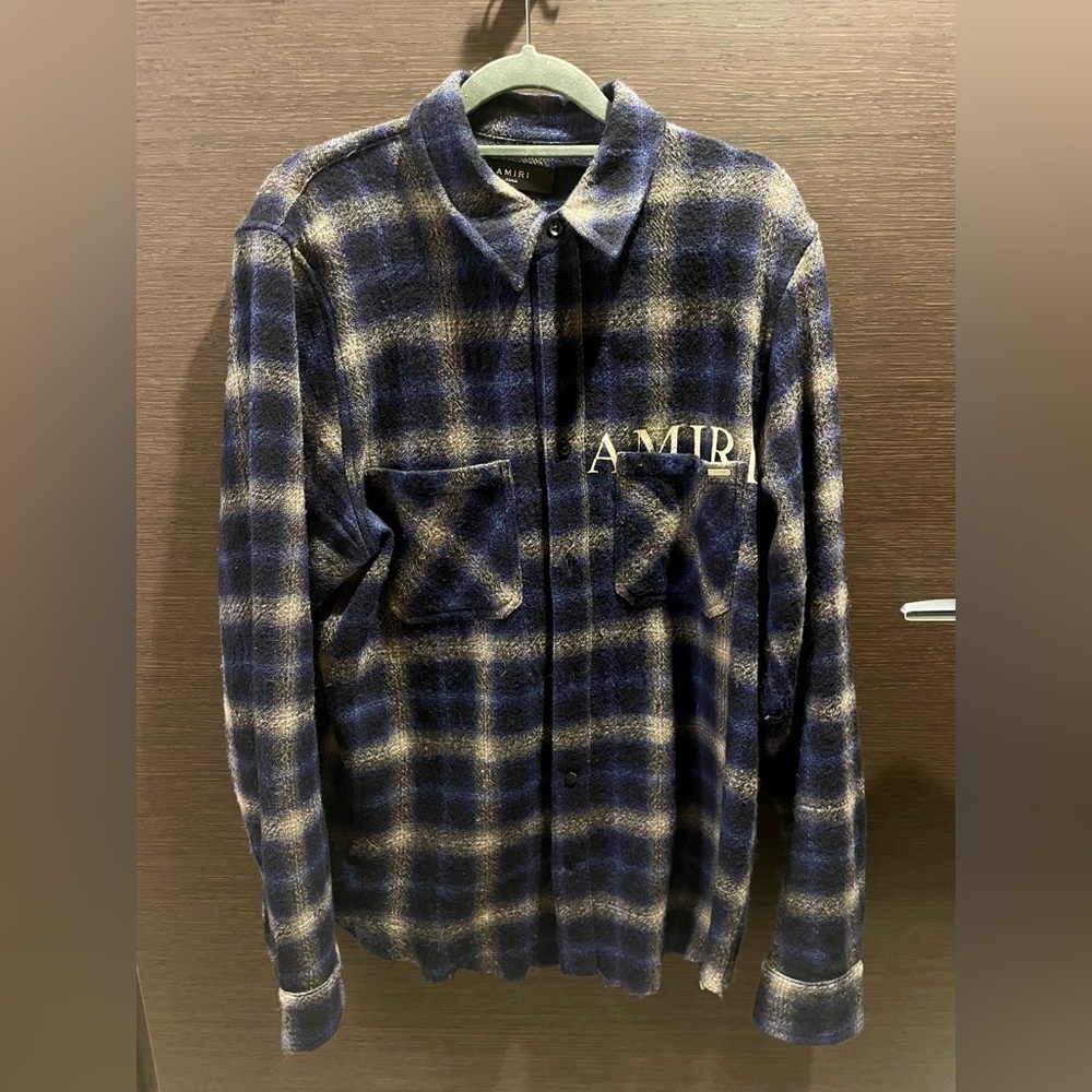 Amiri Cherub Wool Flannel Shirt